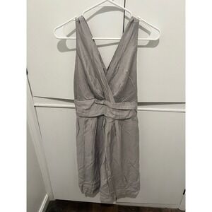 The Limited Eveni Gray Sleeveless V Neck Dress Party Cocktail Career size 4‎